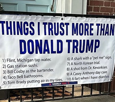 'Things I Trust More Than Donald Trump': The Viral List Taking Over Social Media